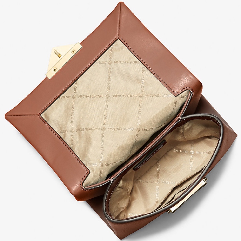 🧳 Michael Kors Brown Cece Small Shoulder Bag 💼 NWT 💼 - Picture 10 of 16